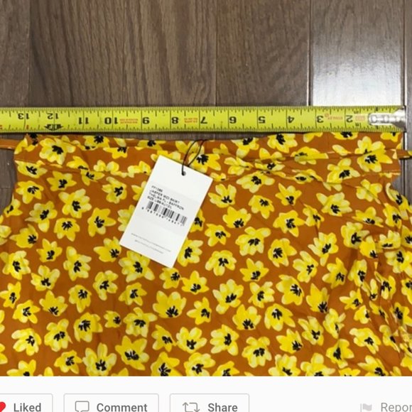 Faithfull the Brand Jasper midi skirt size 8 - Picture 8 of 12